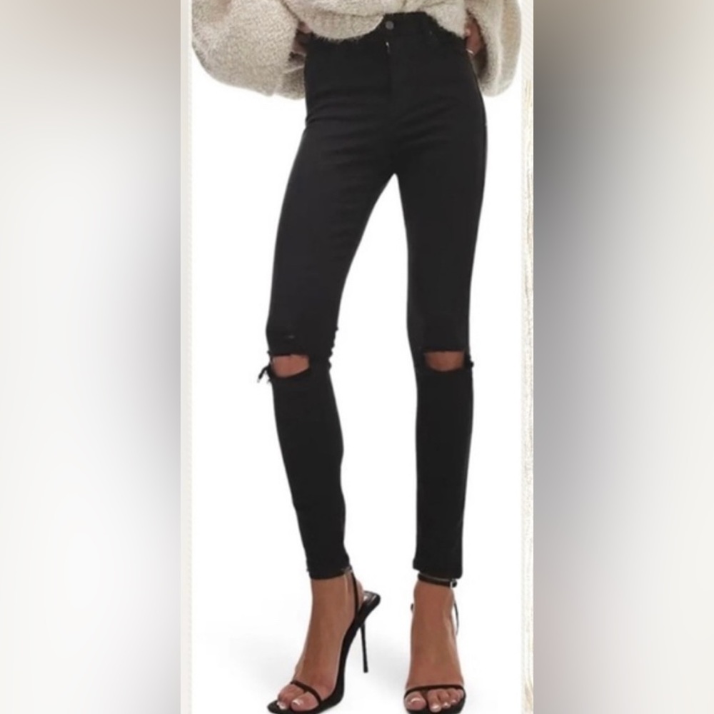 HALE Women’s High Rise Black Skinny Jeans Size 30